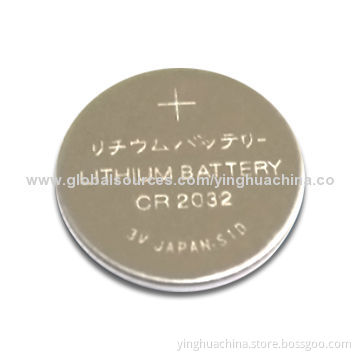 Button Cell Lithium Battery, 3.0V CR2032 with 210mAh Capacity and 0.2mA Standard Current, CE/RoHSNew